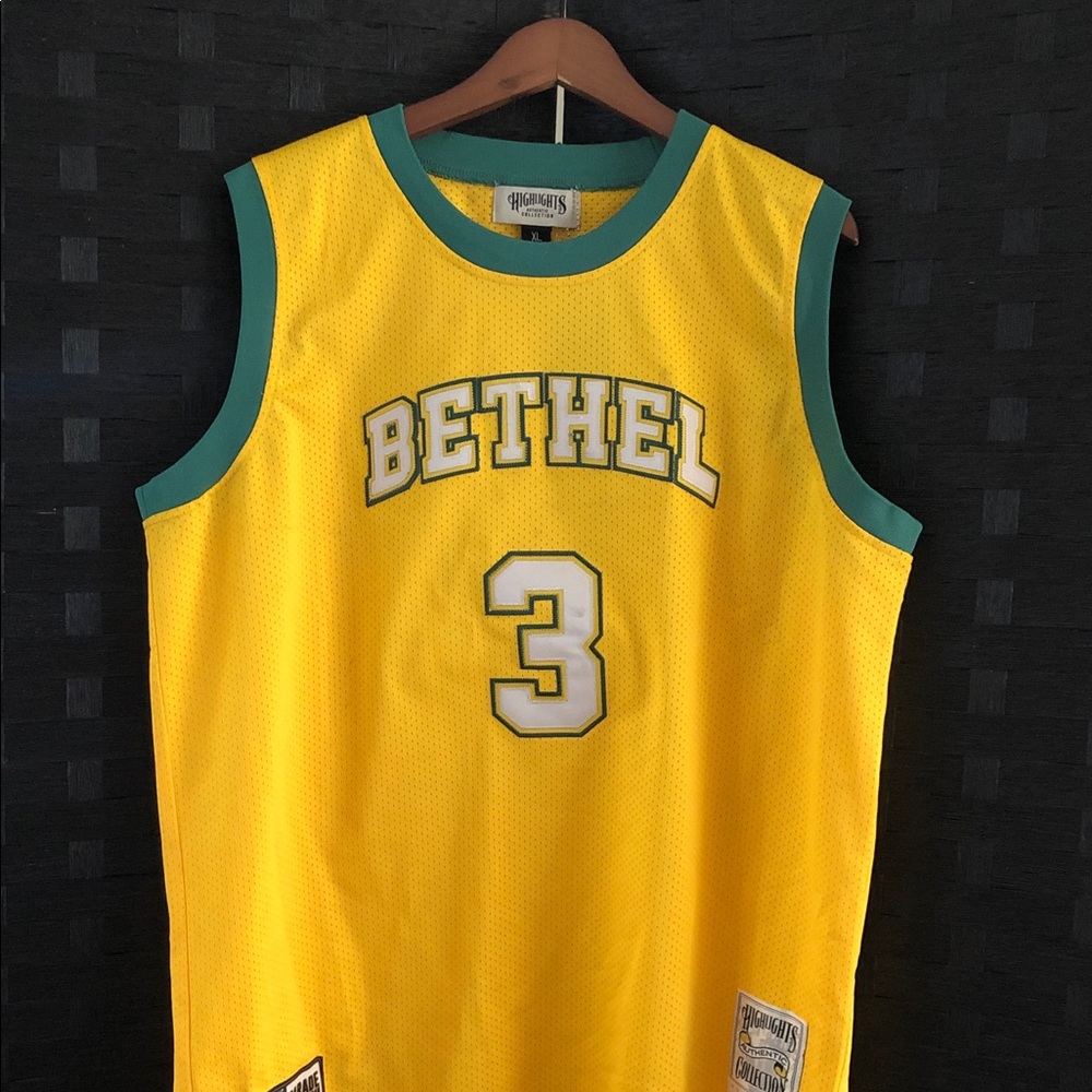 Yellow and Green Basketball Jersey
